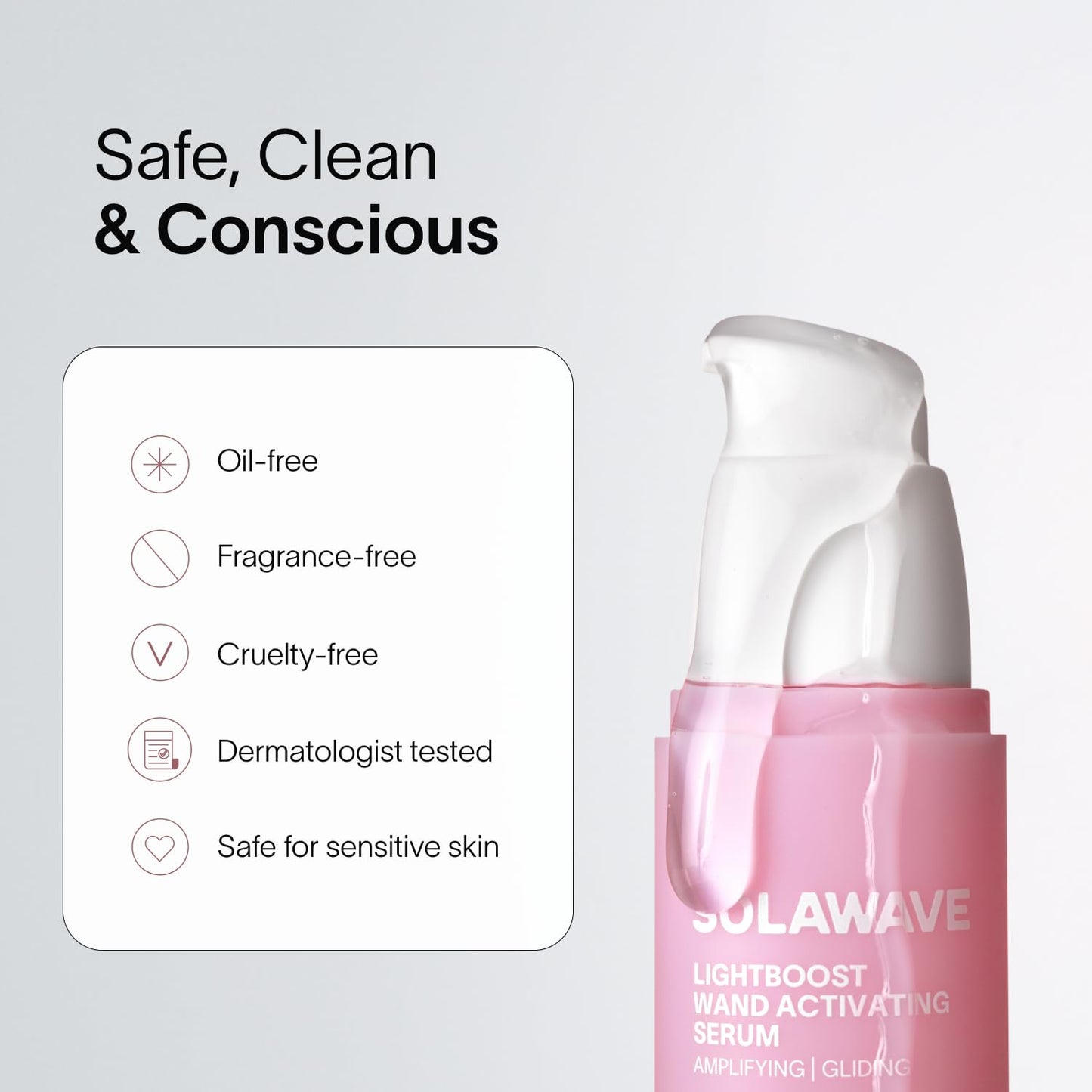 Solawave LightBoost Red Light Therapy Wand Activating Serum | Works with Microcurrent Face Wand and Galvanic Current Devices | Boosts Hydration, Radiance & Diminishes Fine Lines & Wrinkles (1.7 oz)